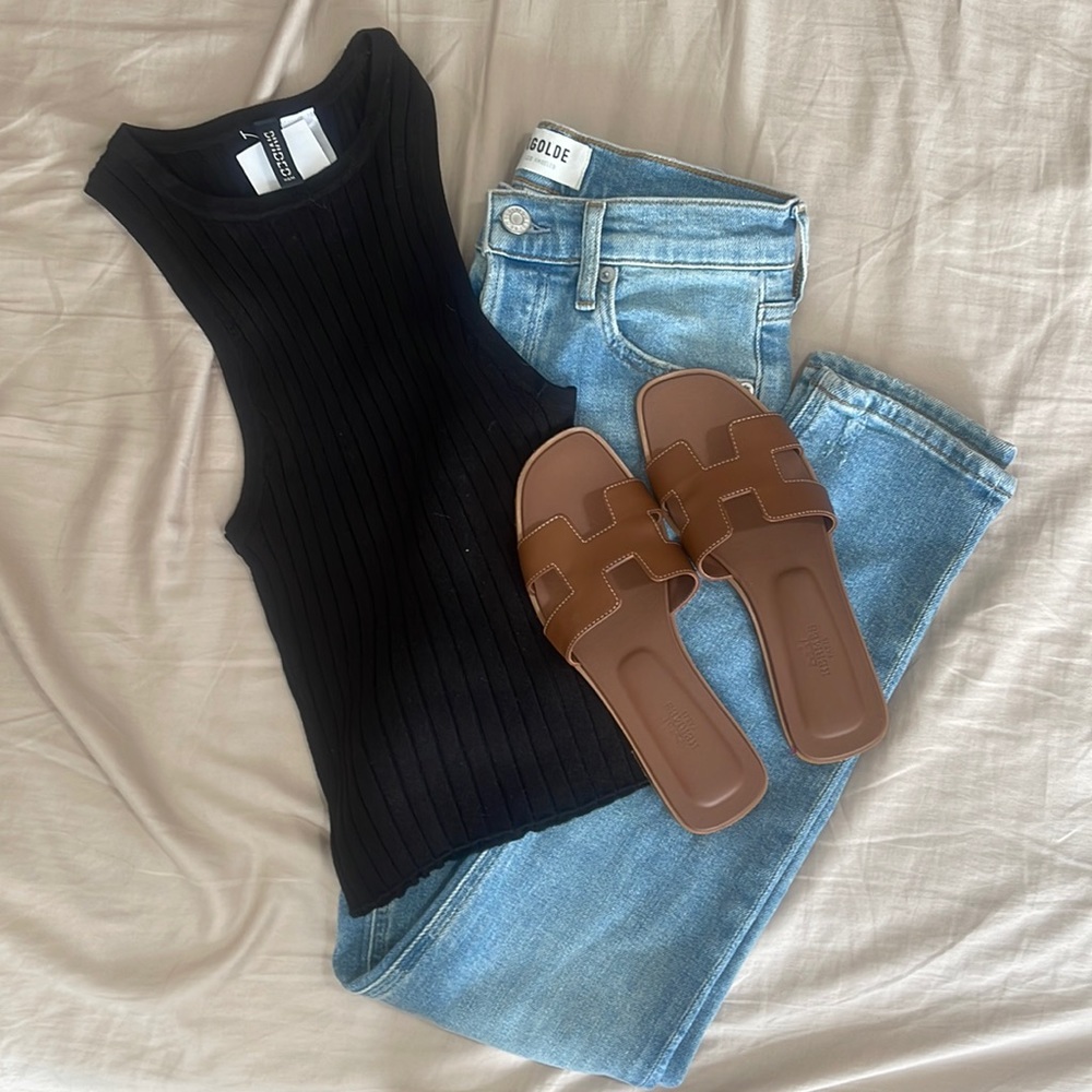 H&M Black Ribbed Tank